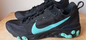 Nike React Element 55 sz. 8.5 Black/Aurora Green